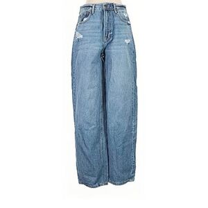 Wide Leg Flare Jeans in Light Blue